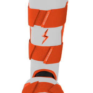 BRUCE BOLT Chrome Series Leg Guard - ORANGE