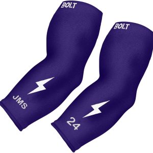 Personalized BRUCE BOLT Graduated Compression Premium 3/4 Arm Sleeve - PURPLE