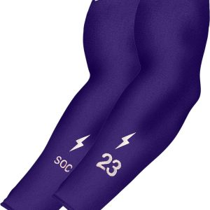 Personalized BRUCE BOLT Graduated Compression Premium Arm Sleeve - PURPLE