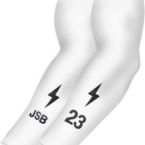Personalized Graduated Compression Premium Arm Sleeve - White