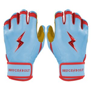 PREMIUM PRO BADER Series Short Cuff Batting Gloves - BABY BLUE
