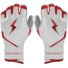Chrome Series Long Cuff Batting Gloves - Red