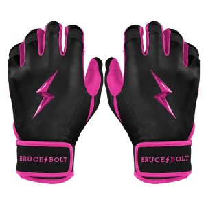 Bear Series Short Cuff Batting Gloves - Hot Pink