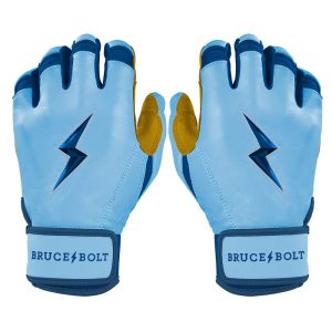 Bear Series Short Cuff Batting Gloves - Carolina Blue